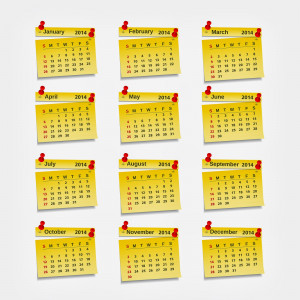 Calendar 2014 with Holidays