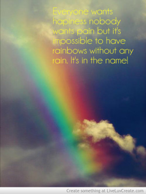 Rainbows And Rain