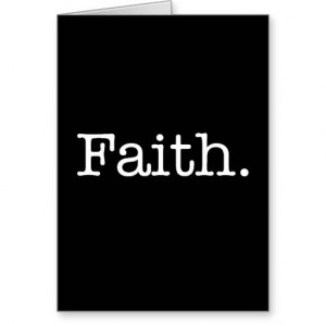 Black And White Faith Inspirational Quote Template Cards