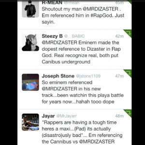Rap God Eminem made reference to Dizaster on new track ...