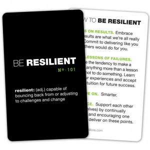 Resilient Quotes Be resilient pocket cards (10