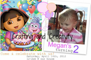 my daughter’s 2nd birthday party- Dora theme!