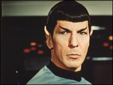 Archive photo of Dr Spock played by Leonard Nimoy