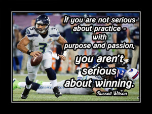 Football Poster Russell Wilson Seahawks Photo Quote Wall Art 5x7 ...