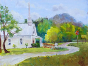 Paintings of Old Country Churches