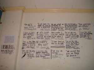 When my sister lived with us, I was on the top bunk so I had the ...