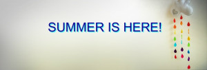 Summer is here quote cover