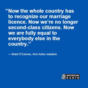 Ann Arbor resident reacts to SCOTUS same-sex ruling