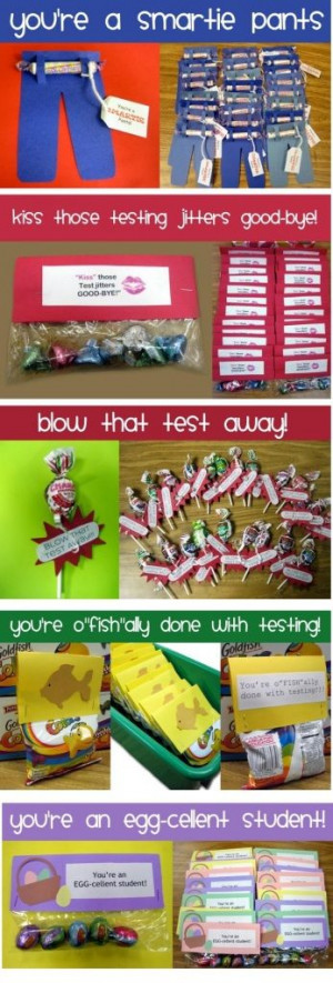 Cute ideas for cheer competition gifts! Instead of class room sayings ...