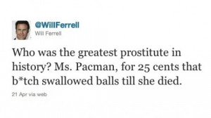 Will Ferrell on Ms Pacman