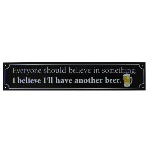 ... BEER Tin Metal Frat Party Bar Wall Sign Funny Saying Comedic Quote