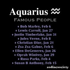 Famous Aquarius People
