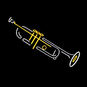 ... this funny trumpet music design is great for the marching band