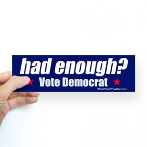 Democrat Donkey Bumper Sticker