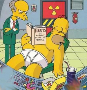 Les Simpson : Homer Simpson en plein effort