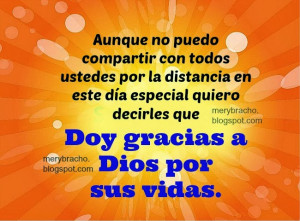 Frases, mensajes de Acción de Gracias para familia, amigos que están ...