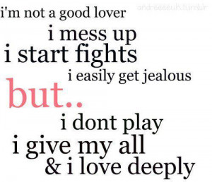 Not GOod Lover I Mess Up