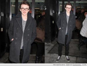 Isaac Hempstead Wright aka Bran Stark looking all gown up in NYC