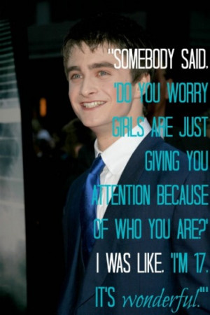 Daniel Radcliffe Funny Quotes