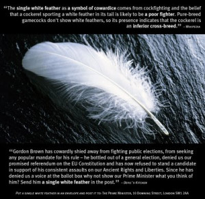 White Feather to Gordon Brown campaign