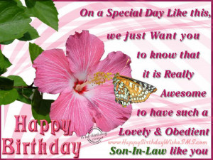... wishes for son-in-law – Happy Birthday Son Quotes, Pictures Messages