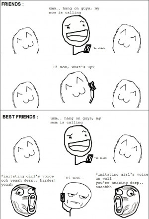 Related Pictures friends vs best friends meme funny jokes and quotes