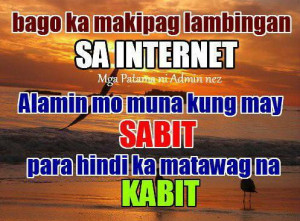 Kabit Quotes : Wag maglambing sa internet alamin kung may sabit baka ...
