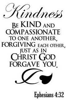 Kindness. BIBLE SCRIPTURE: Ephesians 4:32, 