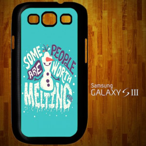 1151 Disney Frozen Olaf Frozen Collage Quotes Samsung Galaxy S3 case ...