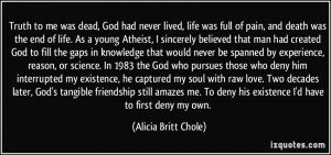 had never lived, life was full of pain, and death was the end of life ...