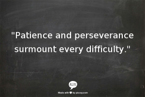 quotes on patience and perseverance