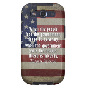 Thomas Jefferson Quote on Liberty and Tyranny Galaxy SIII Cover