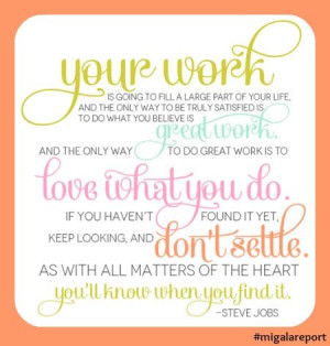 Monday Morning Quote - Your Work