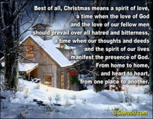 ... and quotes | christmas means the spirit of love | Christmas Quotes