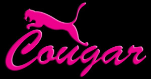 Hot Pink Cougar -- Delicious against black on a t-shirt.