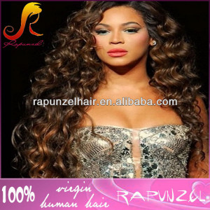 30inch longest Beyonce deep curly Malaysian full lace human hair wigs
