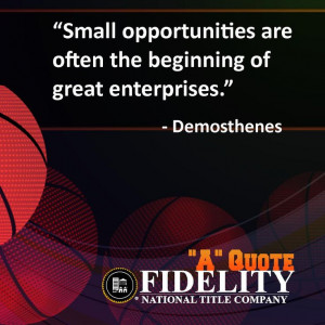 Quote with Fidelity National Title Company (Colorado): “Small ...