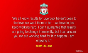 Adam Lallana on how LFC can change their fortunes