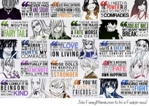 Fairy Tail Members Quotes