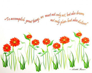 Flowers Note Cards with Inspirational Quote, Motivational, Thinking of ...