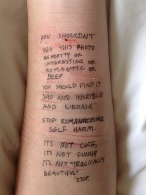 Self Harm Quotes And Sayings Tumblr Image credit: alieneight via