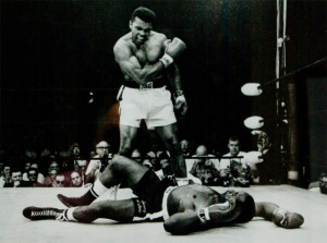... when Ali knocked out Sonny Liston. Date of the fight was May 25, 1965