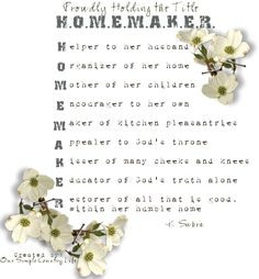 country life homemaking quotes homemaking god homemaking mom quotes ...