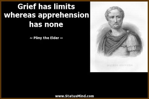 ... apprehension has none - Pliny the Elder Quotes - StatusMind.com