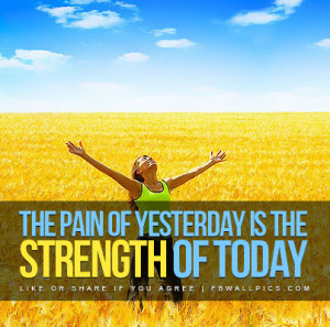 The Pain of Yesterday Quote Picture