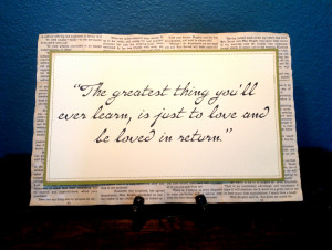 Love Photo Prop Sign - Moulin Rouge Quote - Vintage Wedding - 