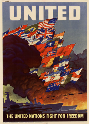Patriotic World War 2 Poster Us Allies 2lgjpg
