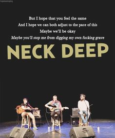 head to the ground / neck deep