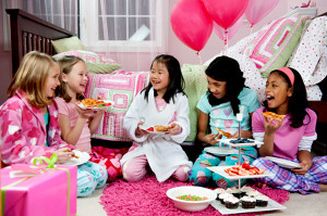 Gossip Away the Night - Fun Slumber Party Birthday Invites!