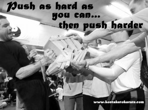 Push has hard as you can...then push harder. Osu!